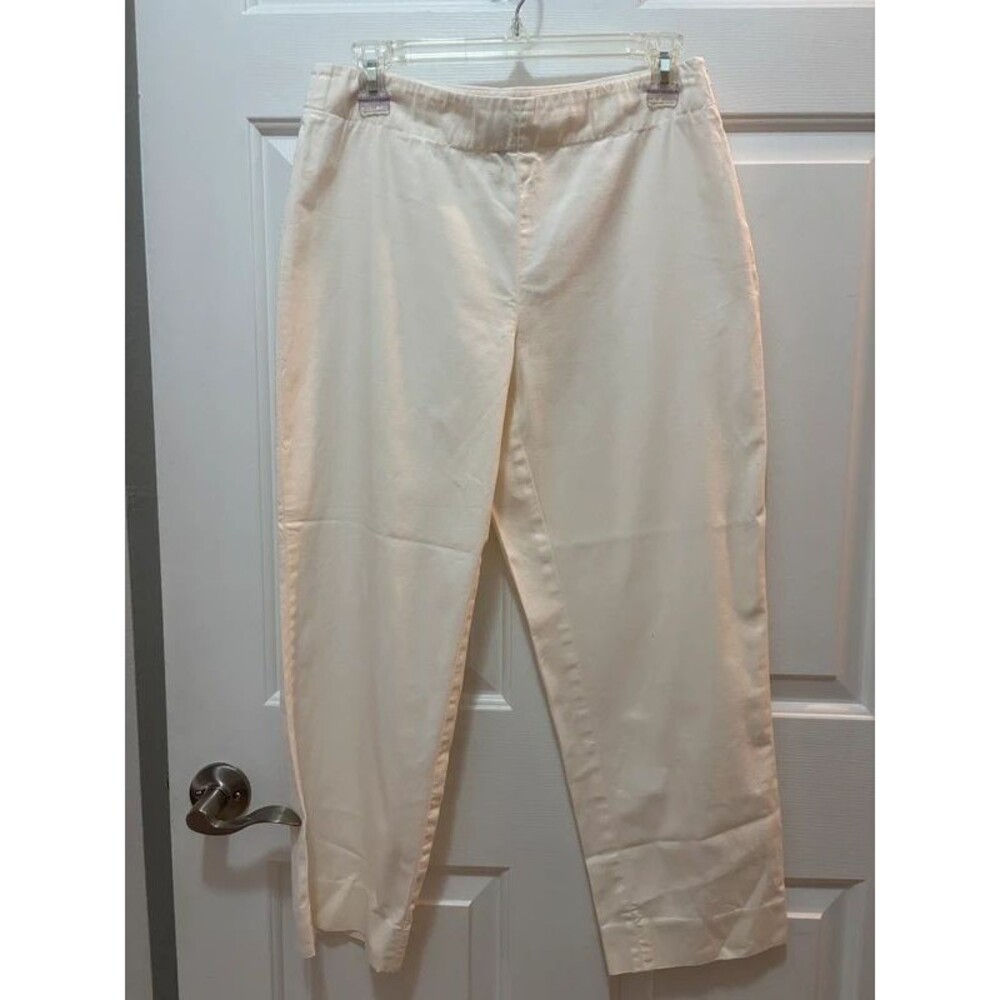 Talbots stretch White/ 6 petite Ankle pants